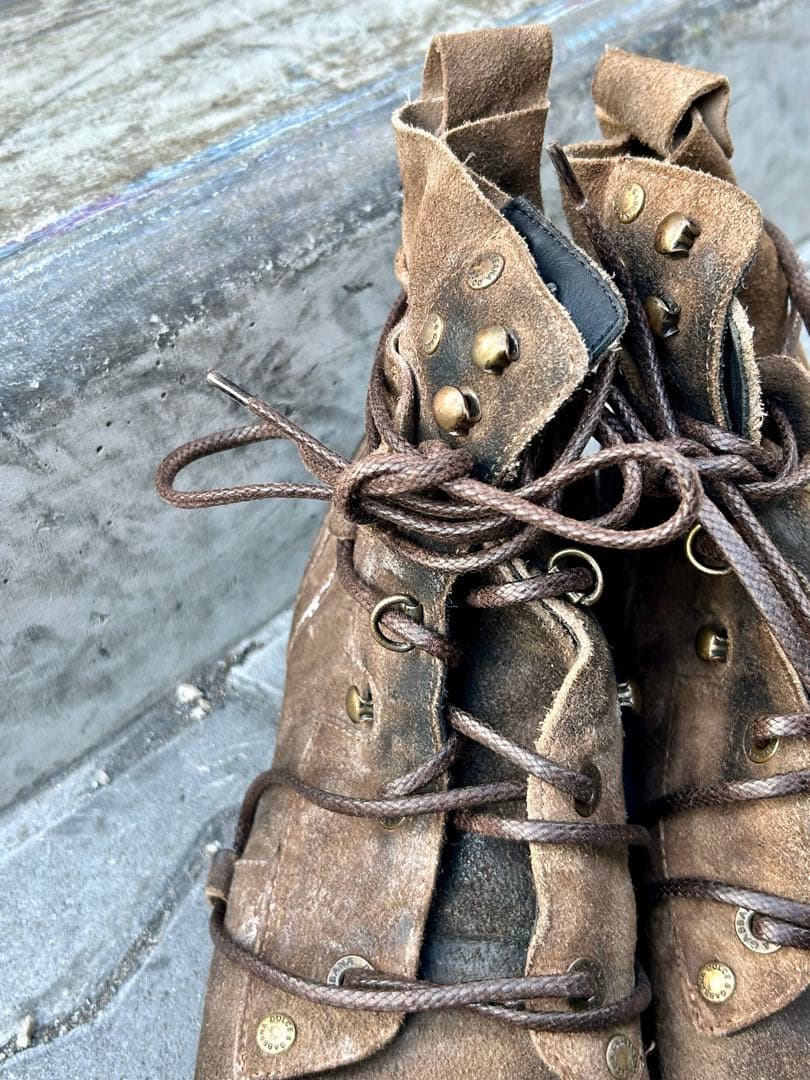 k*門様 DOLCE&GABBANA スエードブーツ y2k 8 1/2 27.