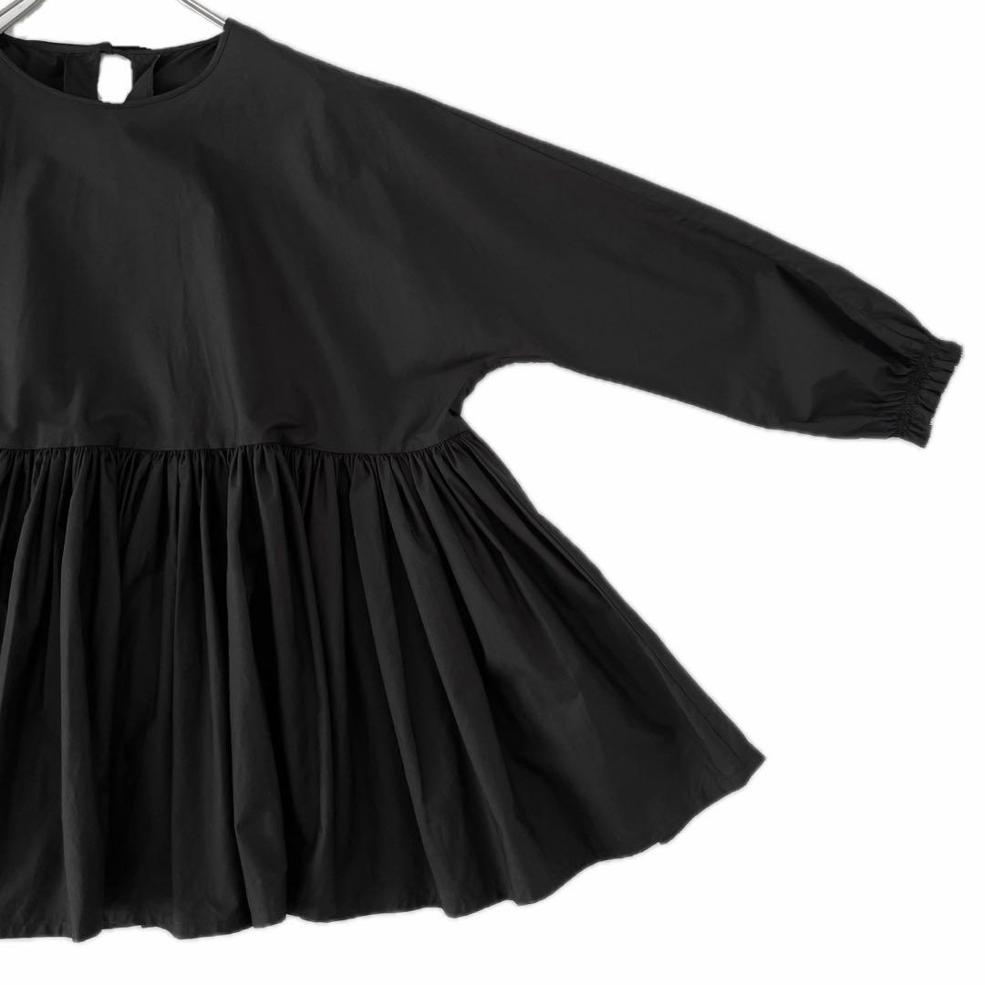 極美品 PINK HOUSE ピコフリル 長袖 チュニック ブラウス シャツ