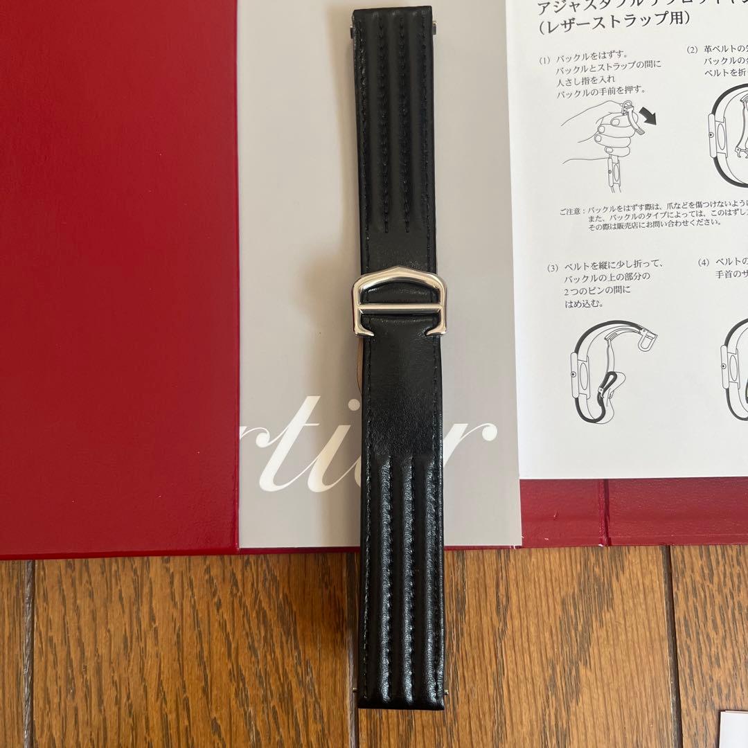 のぶ様ご購入　Cartier ブラック レザーストラップ