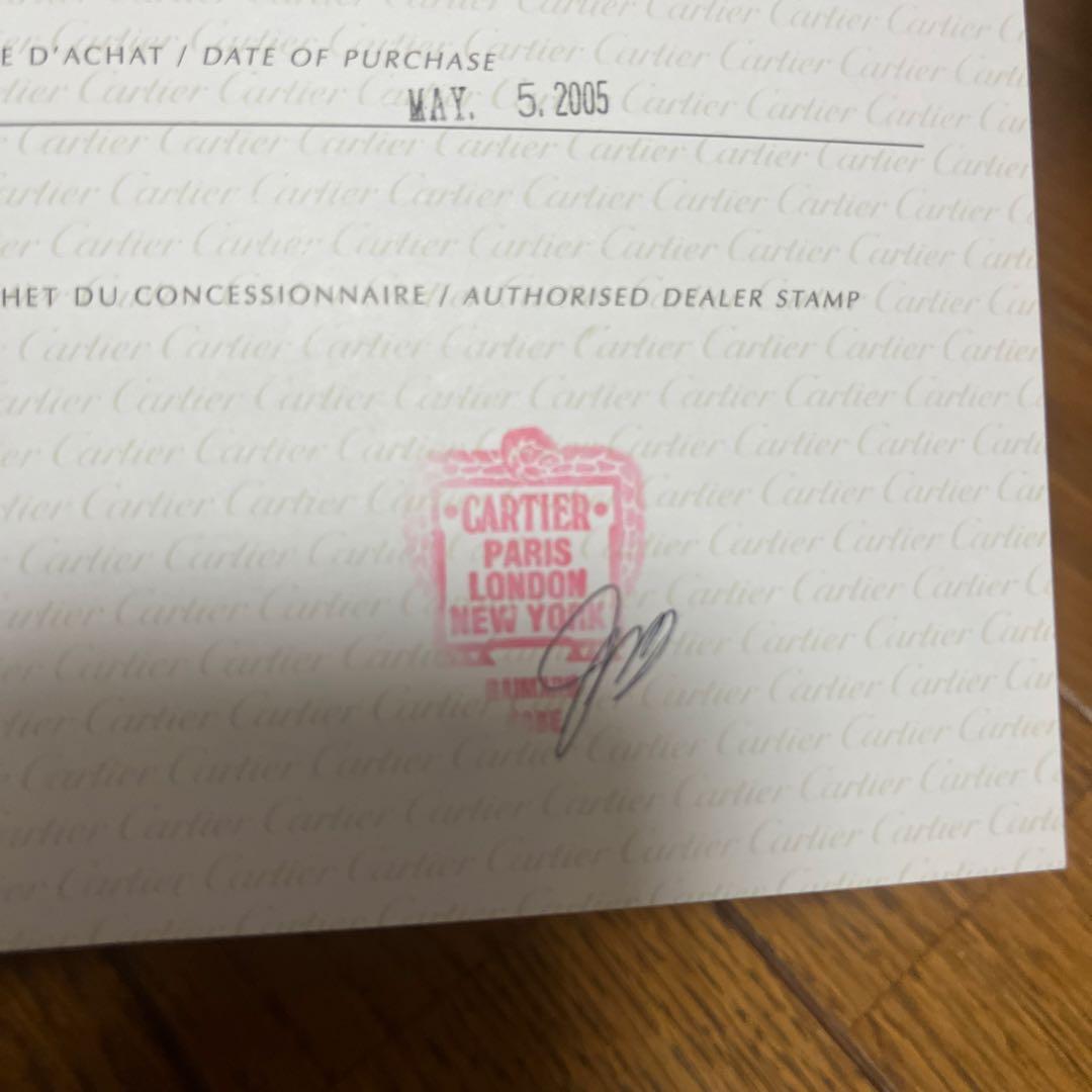 のぶ様ご購入　Cartier ブラック レザーストラップ