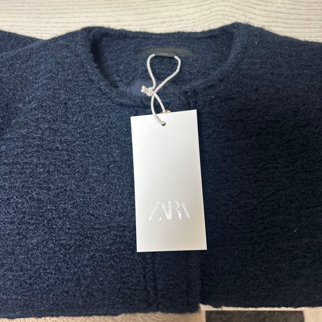 完売品 ZARA ブークレジャケット XSサイズ　新品タグ付き