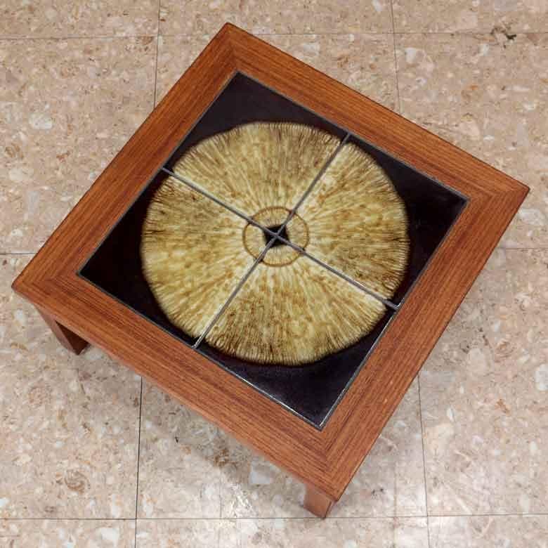 ローテーブル ヴィンテージ デンマーク タイルトップ