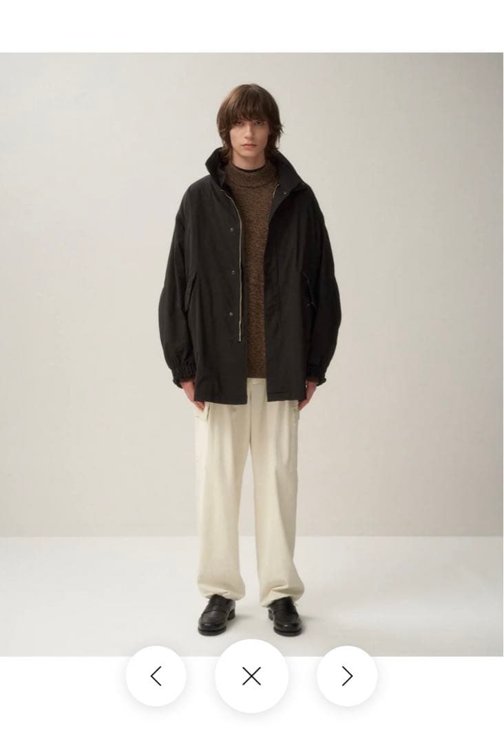 【24年購入】ATON(黒)AIR WEATHER | MODS COAT