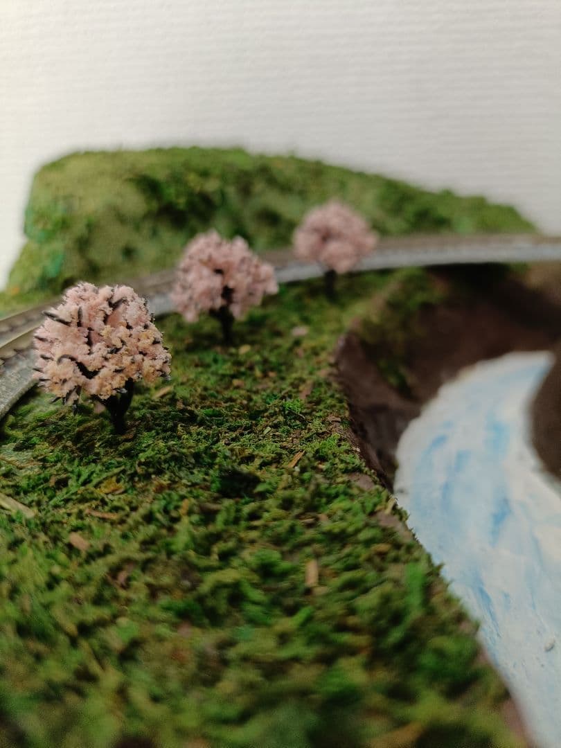 Nゲージ ジオラマ レイアウト 信号機付 卓上サイズ ストラクチャ付き