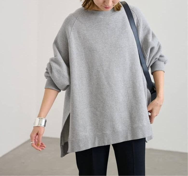 【新品】FRAMeWORK ラグランポンチョスエット　グレー