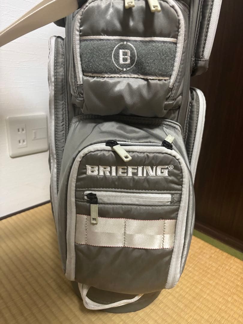 ブリーフィング　キャディバッグ　CR-06 #02 グレー　シルバー