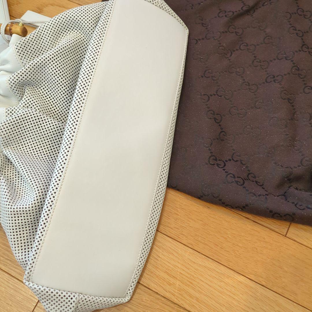 限定値下げ★GUCCI メッシュバッグ バンブーハンドル