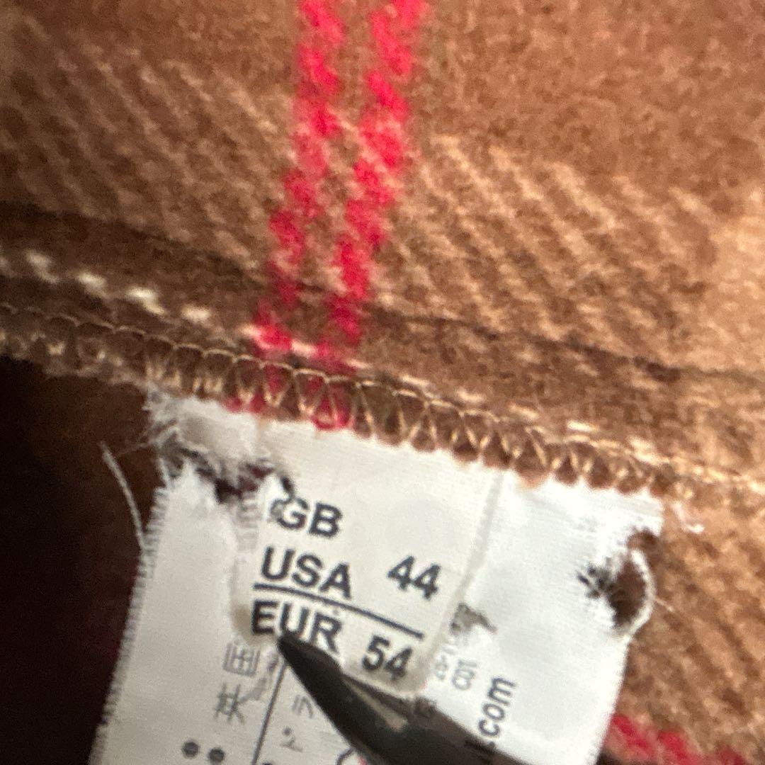 美品 グローバーオール ダッフルコート 英国製 チェック ウール US 44