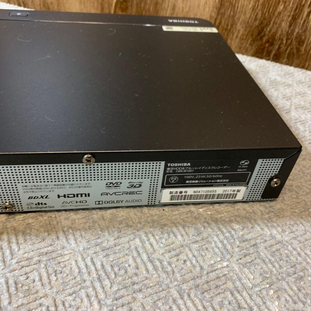 H562\" TOSHIBA 東芝 BDレコーダー DBR-W1007