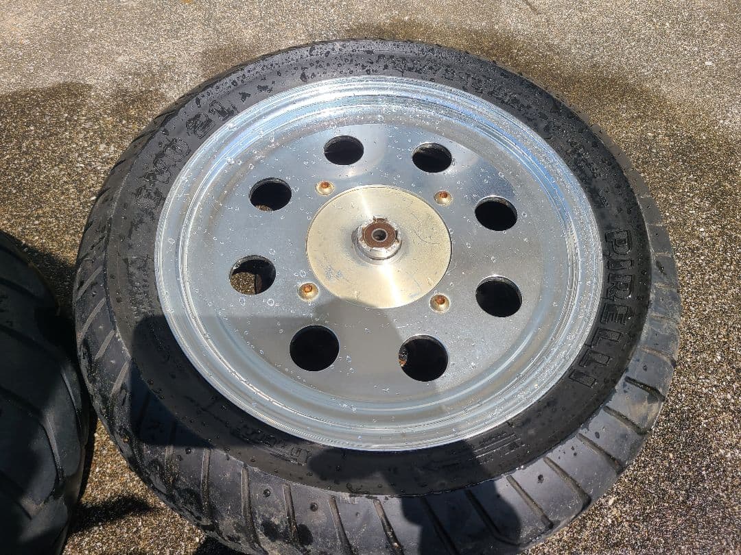 エイプ アルミホイール 多孔デザイン ブレーキディスク付き 美品