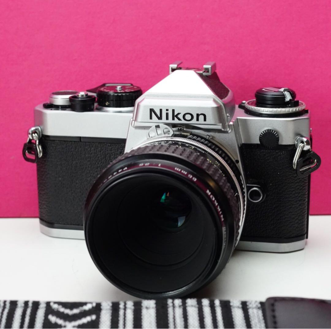 フィルムカメラ名機❤️ニコンFE❤️単焦点55mm付き❤️ニコン MFフィルムカメラ