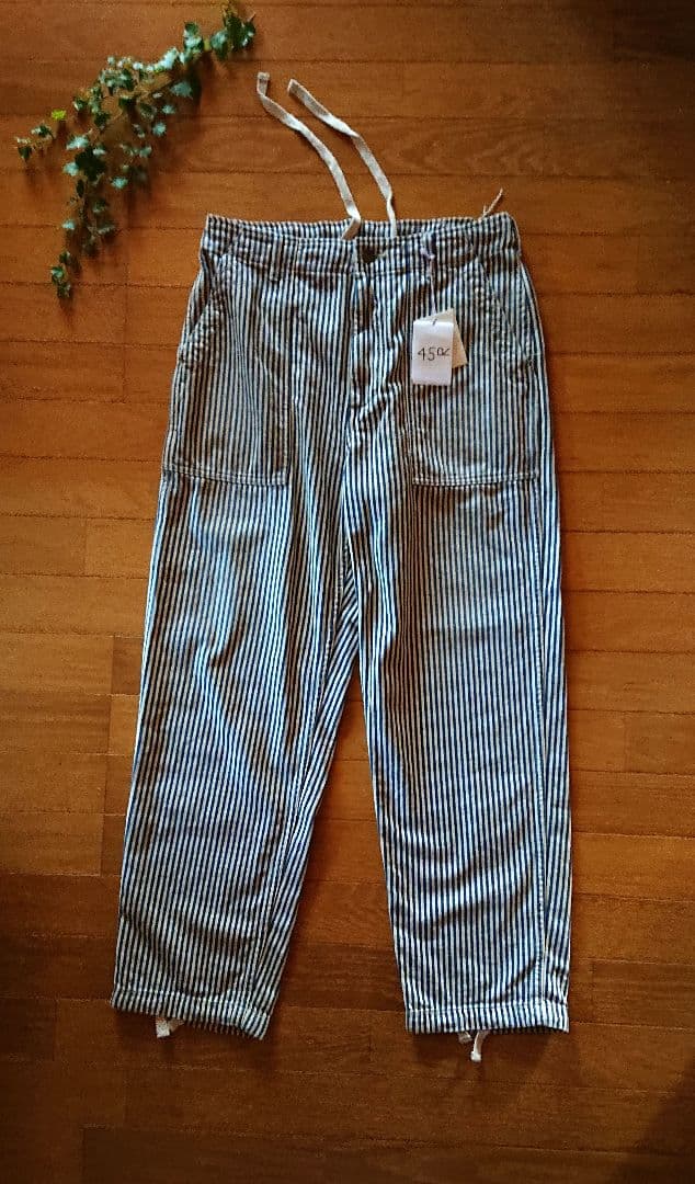 45R☆藍染めモンプデニムの2way908ベイカーパンツ/ヒッコリー♪