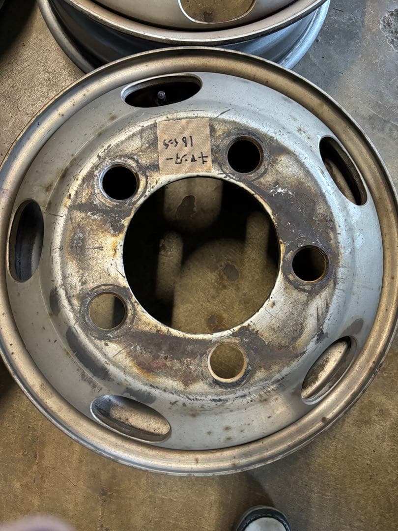 キャンター　16インチ ホィール　6本セット　スタッドレスや用にいかがですか？