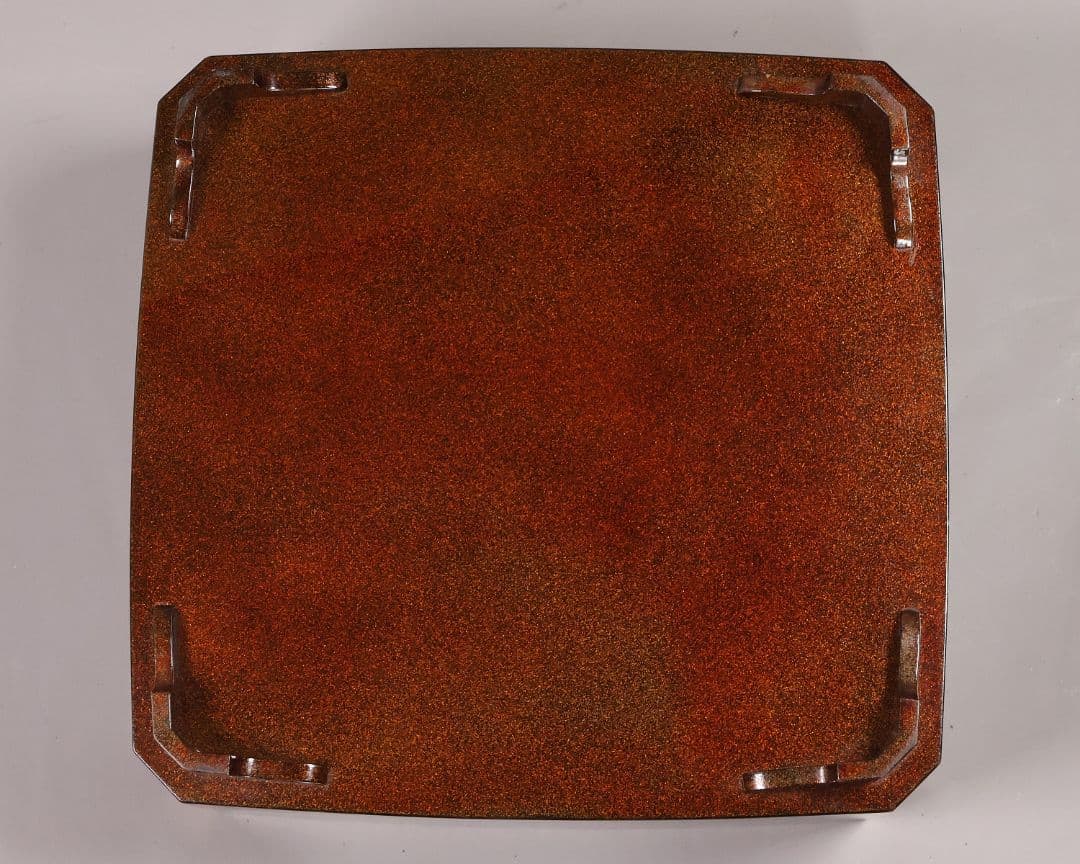 時代 飛天女蒔絵 饅頭箱 菓子箱 黒塗 木製 漆器 加賀 金沢 明治【MA824