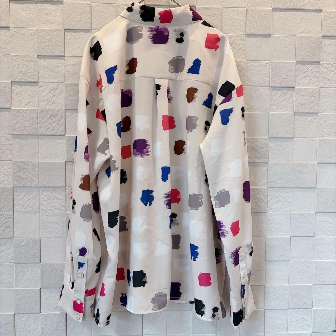 【美品】グレースコンチネンタル ダイアグラム マルチプリントブラウス M