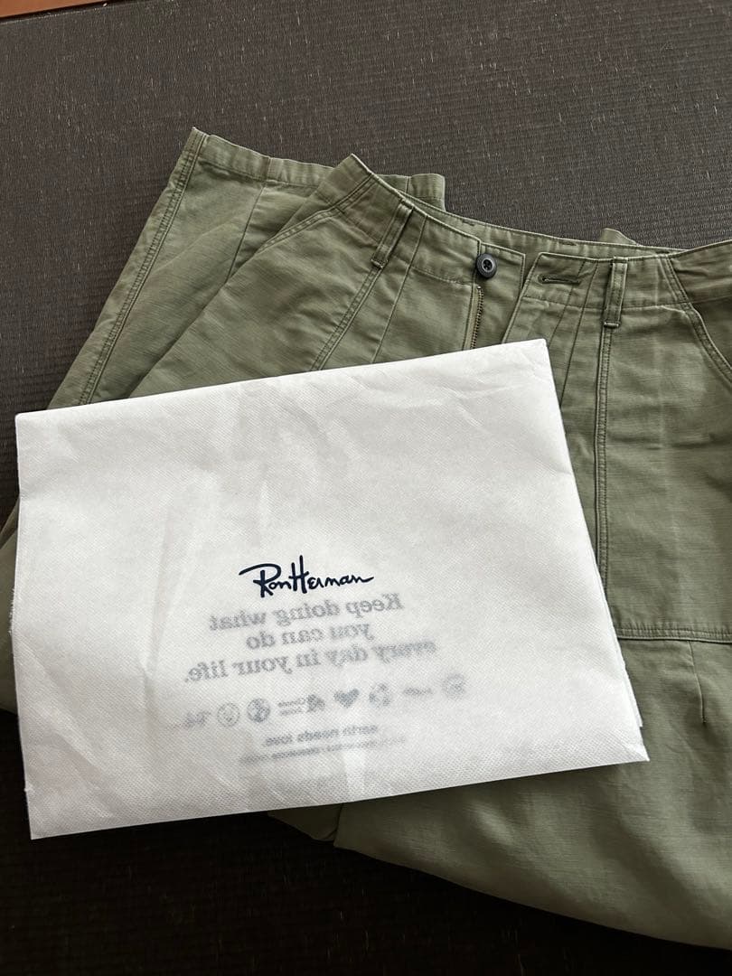 新品　ロンハーマン　ワイドミリタリーパンツ