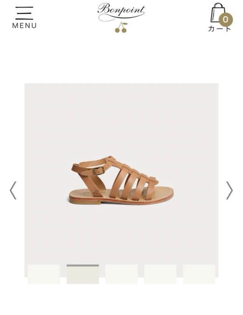 最終価格　新品　ボンポワン　サンダル　36