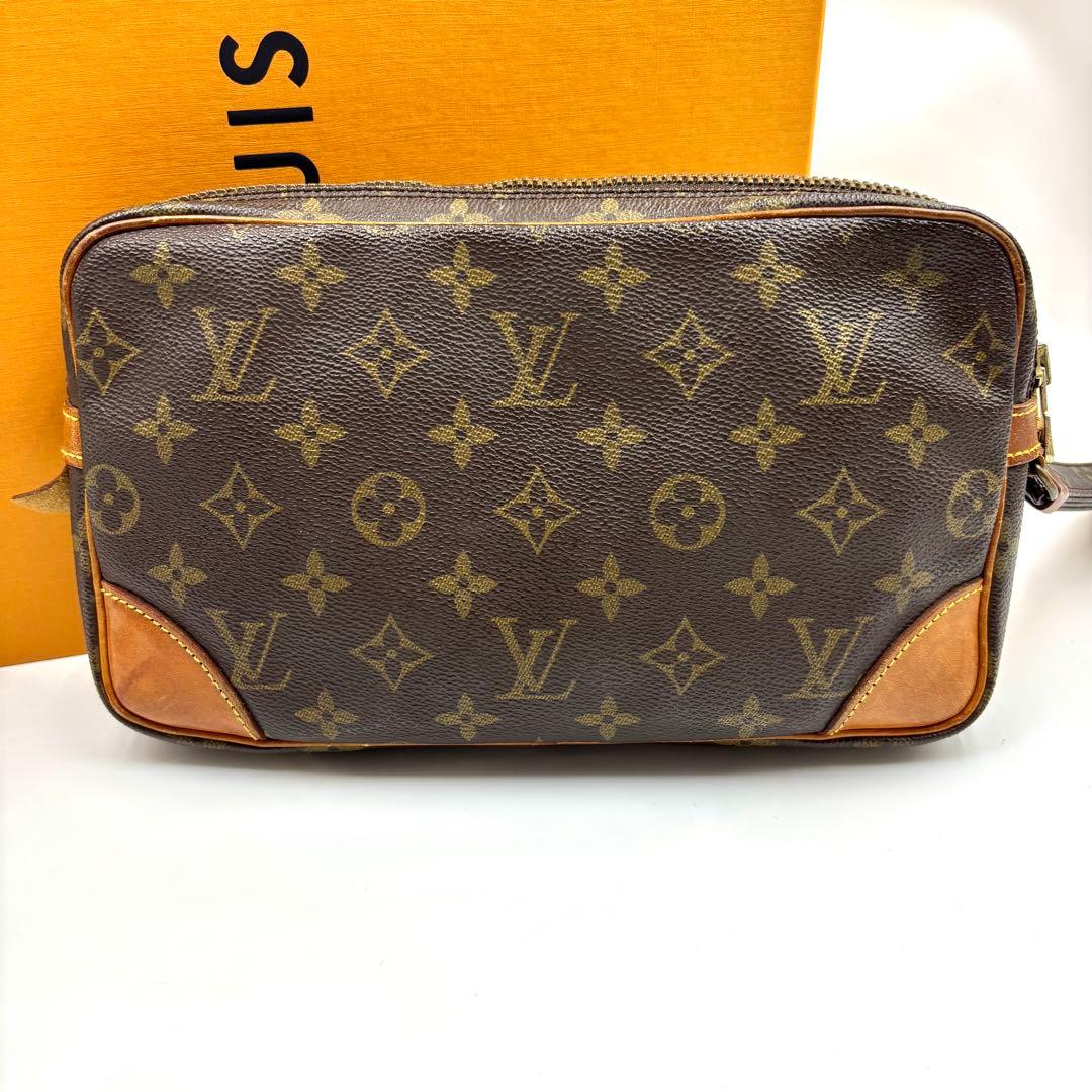 正規品 ルイヴィトン マルリードラゴンヌ モノグラム クラッチバッグ pvc