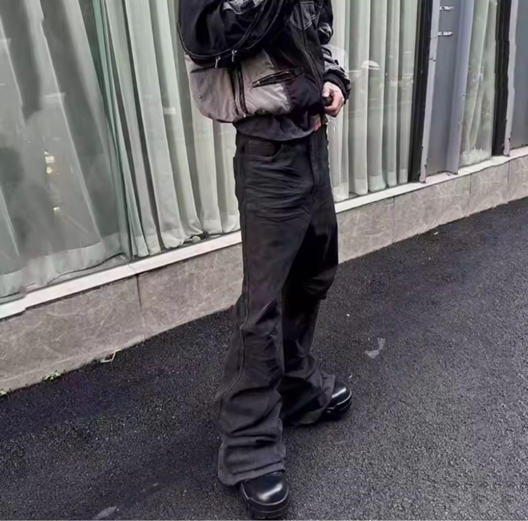 Waxed denim archive grunge edgy goth Lサイ