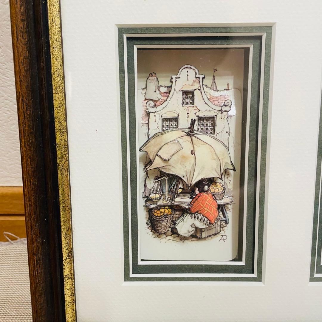 アンティーク シャドウボックス アントン ピック　８点セット