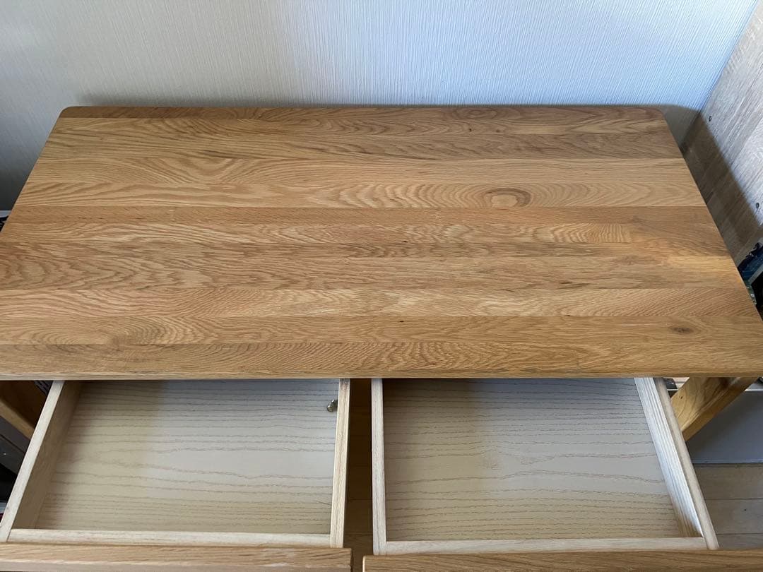[たま] 無印良品 オーク無垢材デスク
