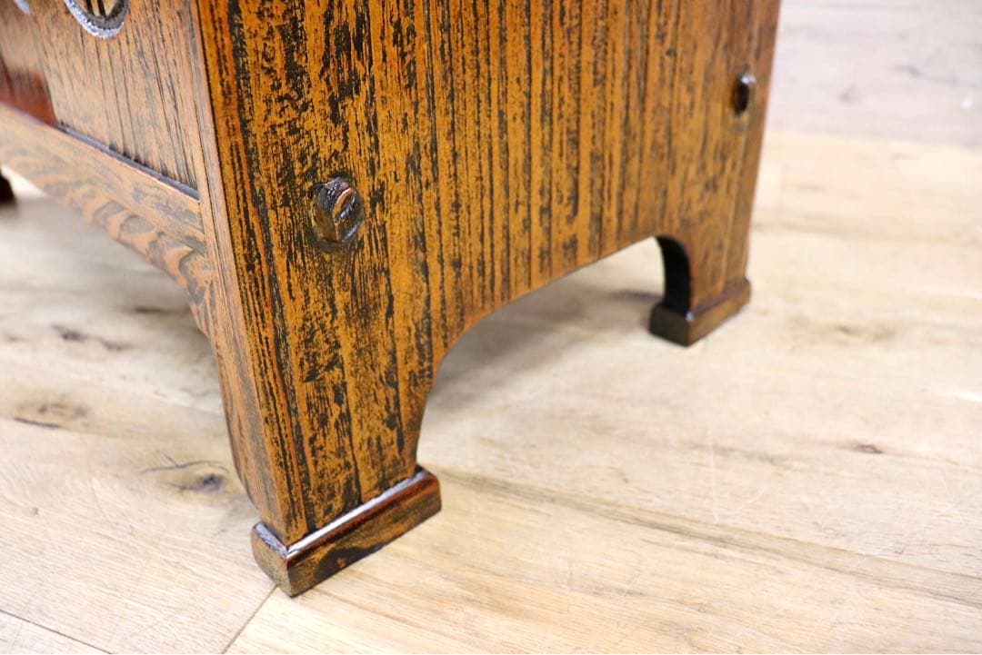 GMIS38B○李朝家具 机 文机 ライティングデスク 飾り台 引き出し アンテ