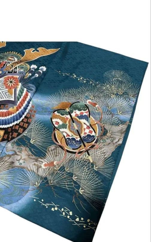 お宮参り　産着(初着、祝着)　七五三　男の子　子供着物　襦袢付き　長襦袢　高級