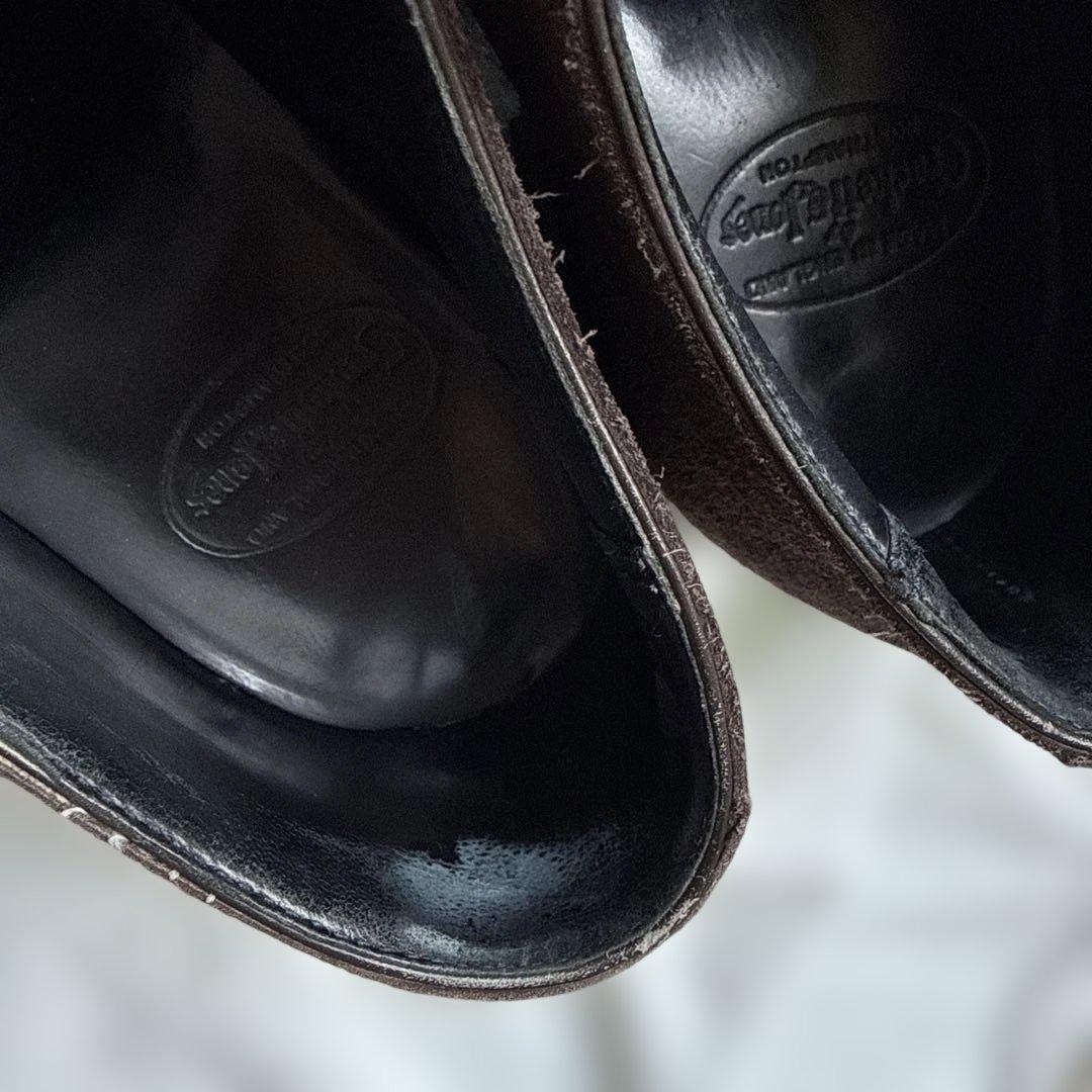 クリケットジョーンズ　ブラウン スエード ダブルモンクストラップシューズ