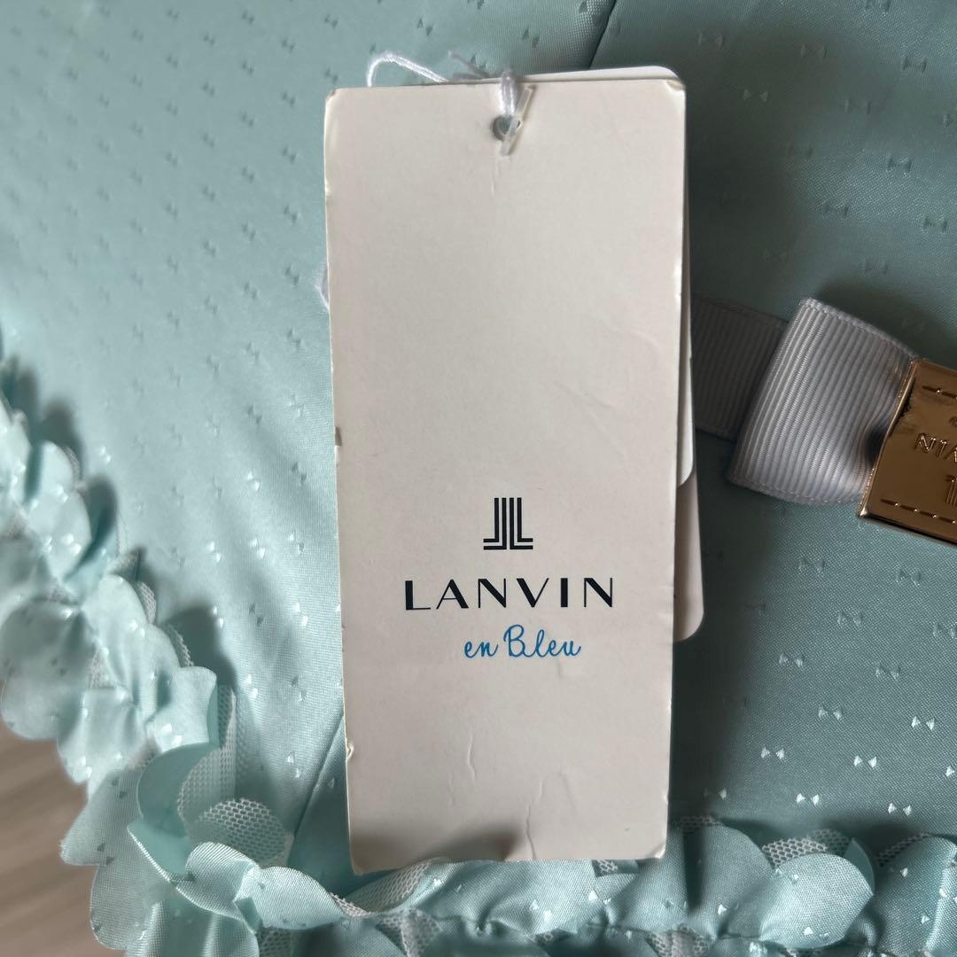 新品タグ付き　ランバンオンブルー　晴雨兼用　日傘　フリル　ミントグリーン