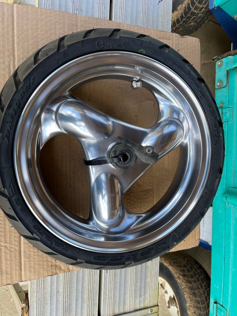 ジョーカースペーシーjf03流用 　キムコトップボーイ50 ホイール前後セット