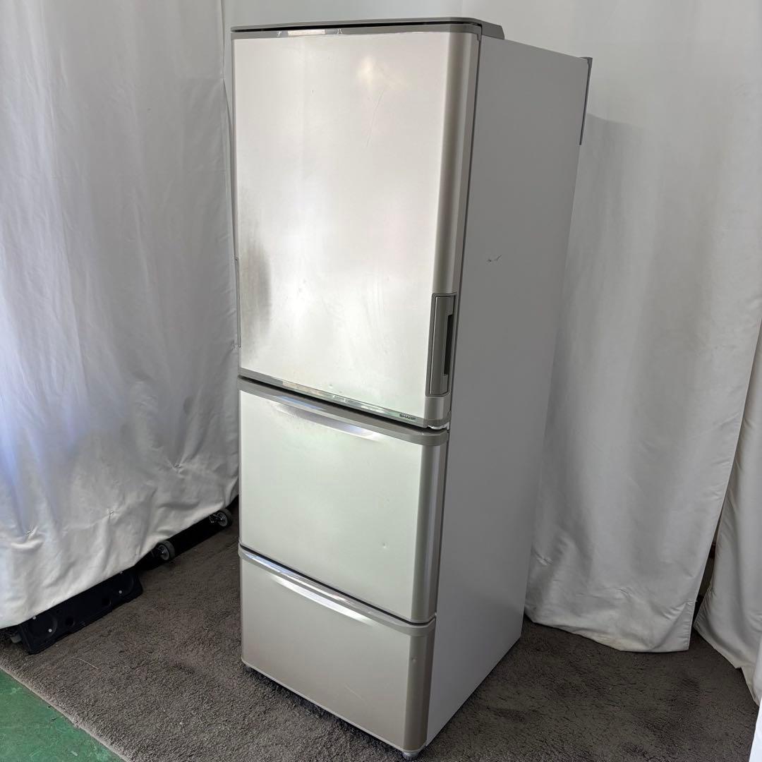 858　SHARP　冷蔵庫　大型　300-400ℓ　両開き　中古　安い　設置無料