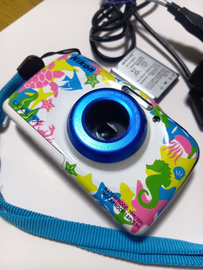 【限定カラー】Nikon COOLPIX W100 マリンカラー 防水コンデジ