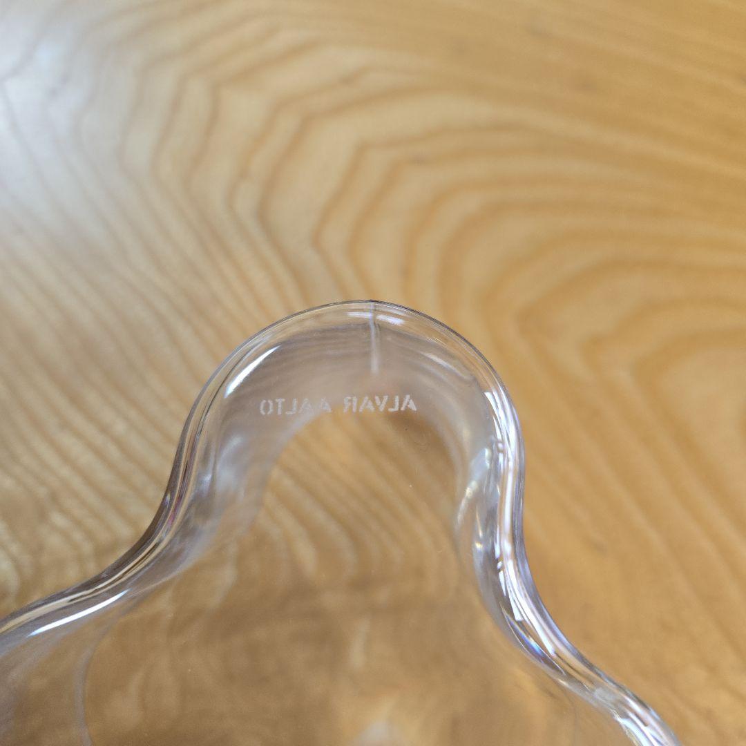 【未使用】イッタラ  アルヴァ・アアルトベース 95mm クリア