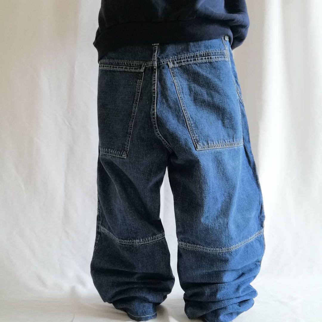 90s Anchor Blue アンカーブルー 極太 デニム ダブルニー W36