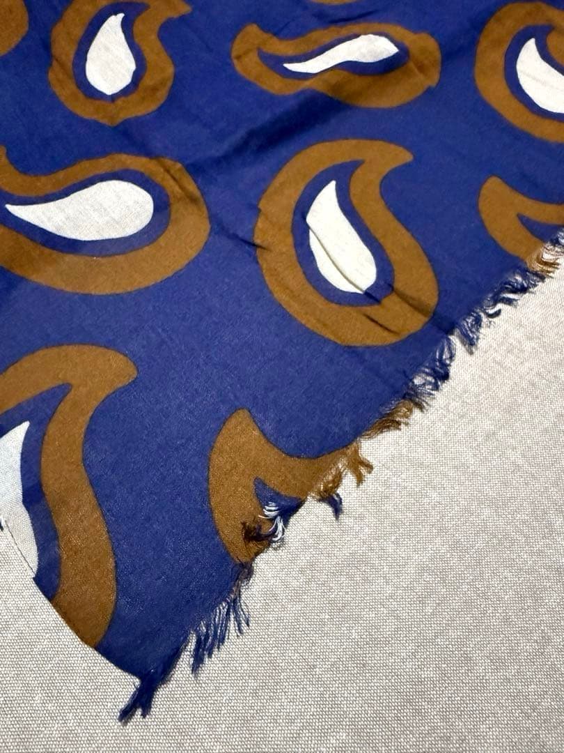 FRANCO BASSI／フランコバッシ／ストール／ペイズリー／Italy製