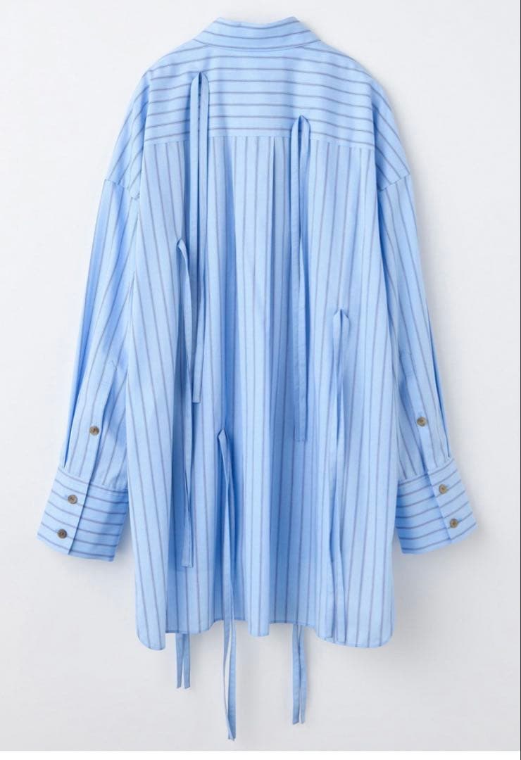 ENFOLD リボン　シャツ　トップス　ストライプ