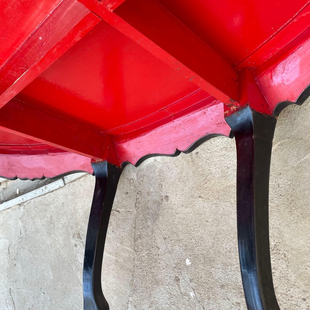 引き取り限定 中国美術 螺鈿 天然木漆器の テーブル 応接テーブル 埼玉県川越市