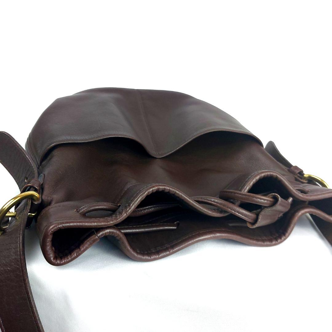 COACH コーチ オールドコーチ ショルダーバッグ 巾着型 USA製 ブラウン