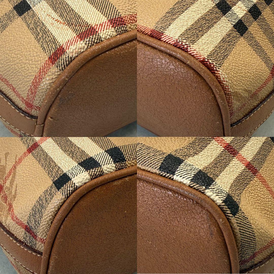BURBERRYS バーバリー ショルダーバッグ ノバチェック 巾着型 斜め掛け