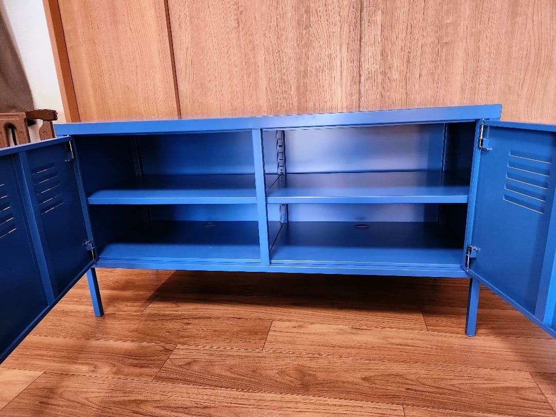 【出品1/31まで】IKEA　PS キャビネット ブルー スチールキャビネット