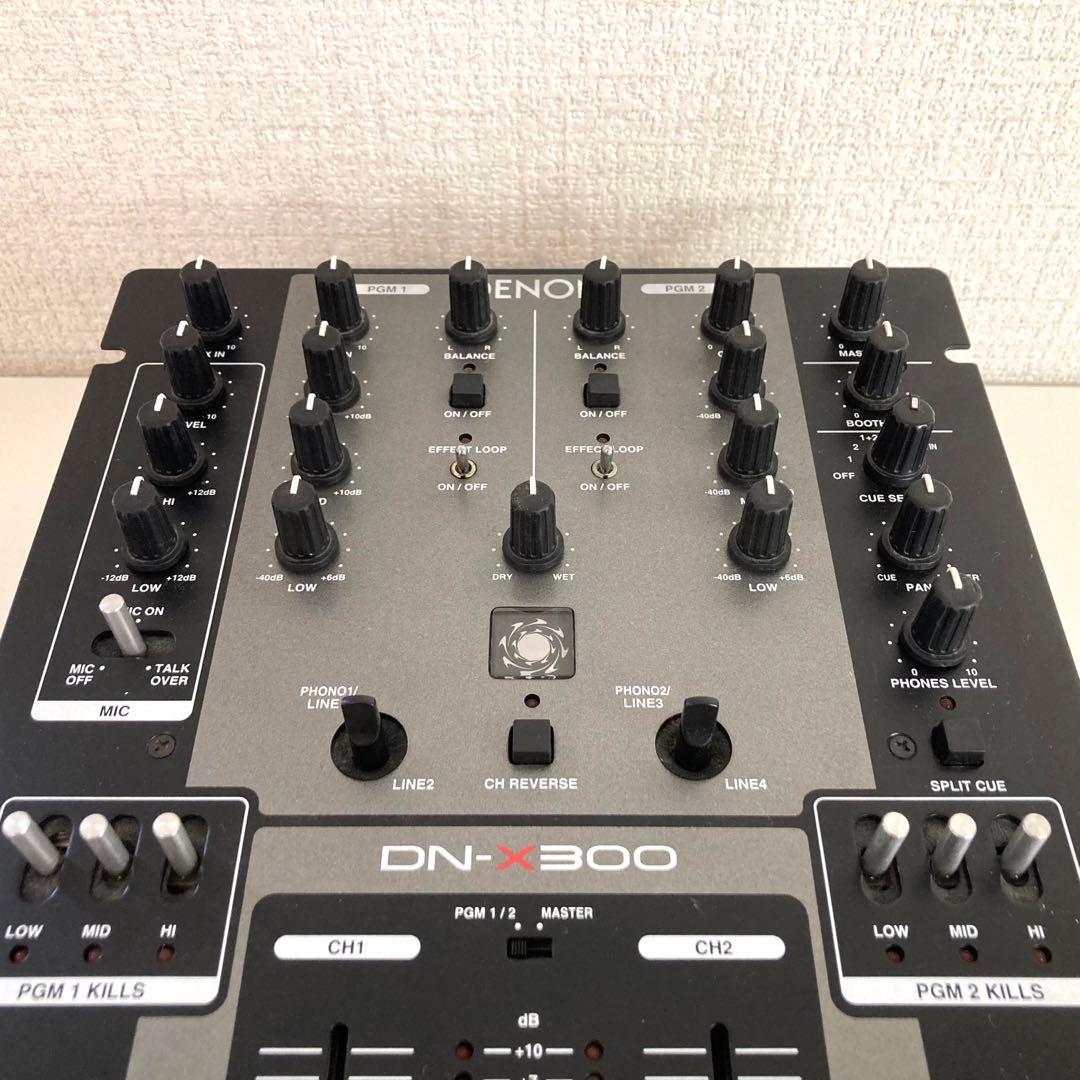 DENON DN-X300 DJミキサー アダプター付き