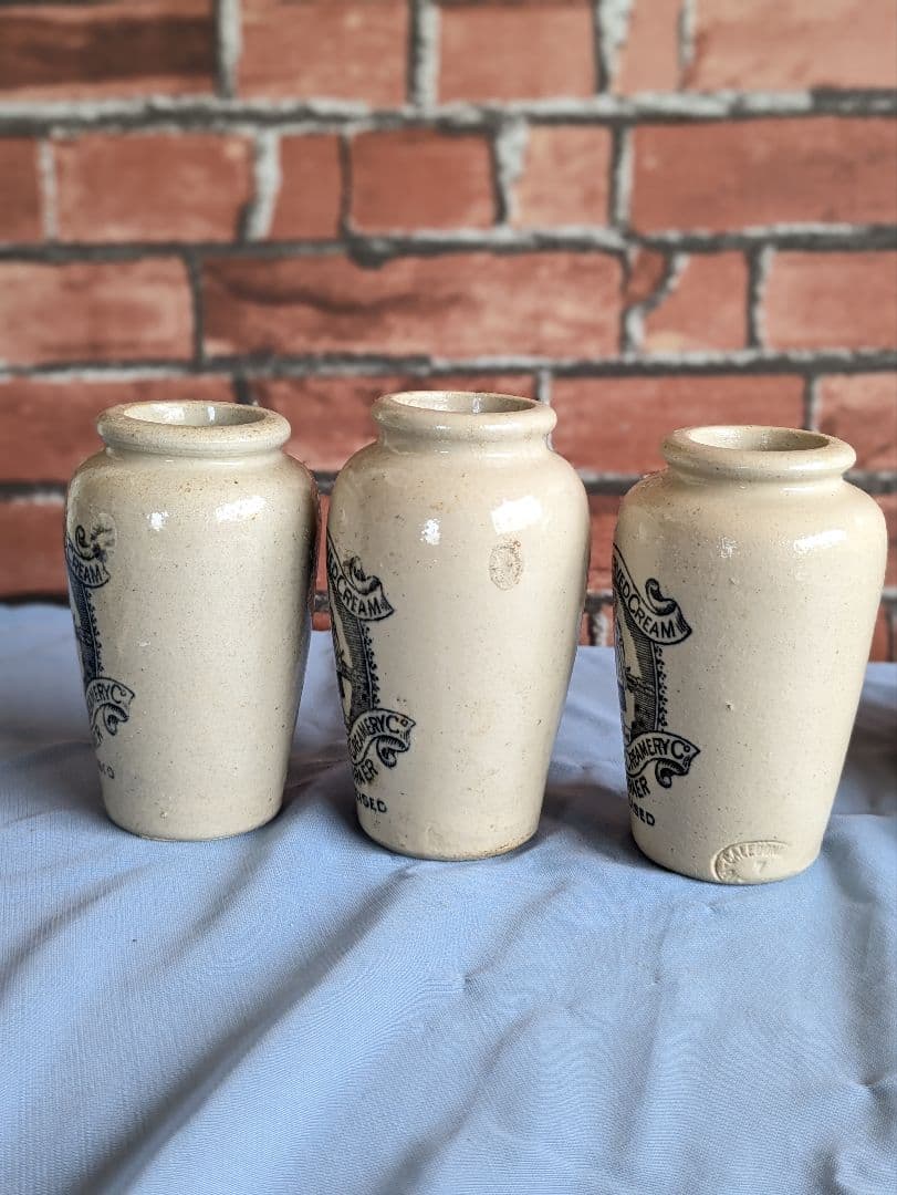 イギリス アンティーク RICHPRESERVED CREAM ボトル3本　D