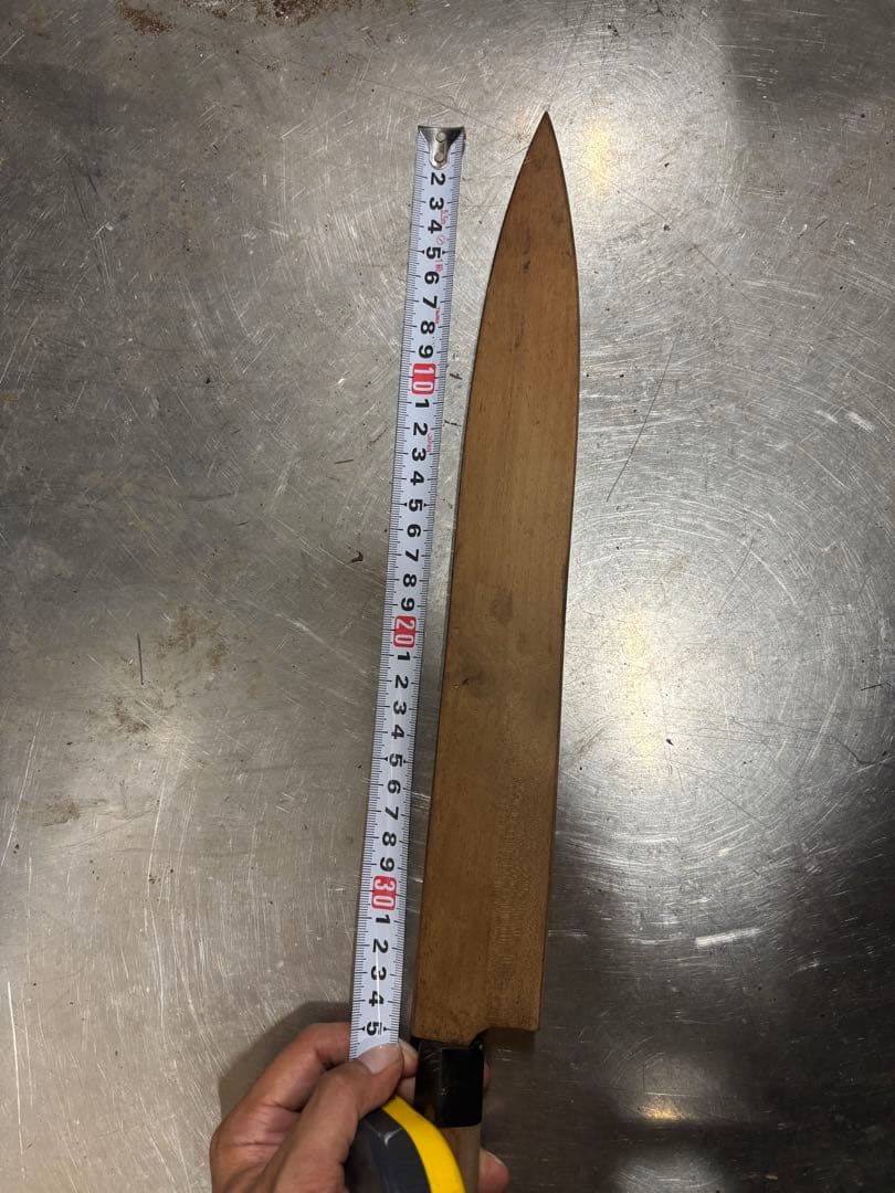 有次 特製　柳刃包丁 35cm 鞘付き 刺身包丁