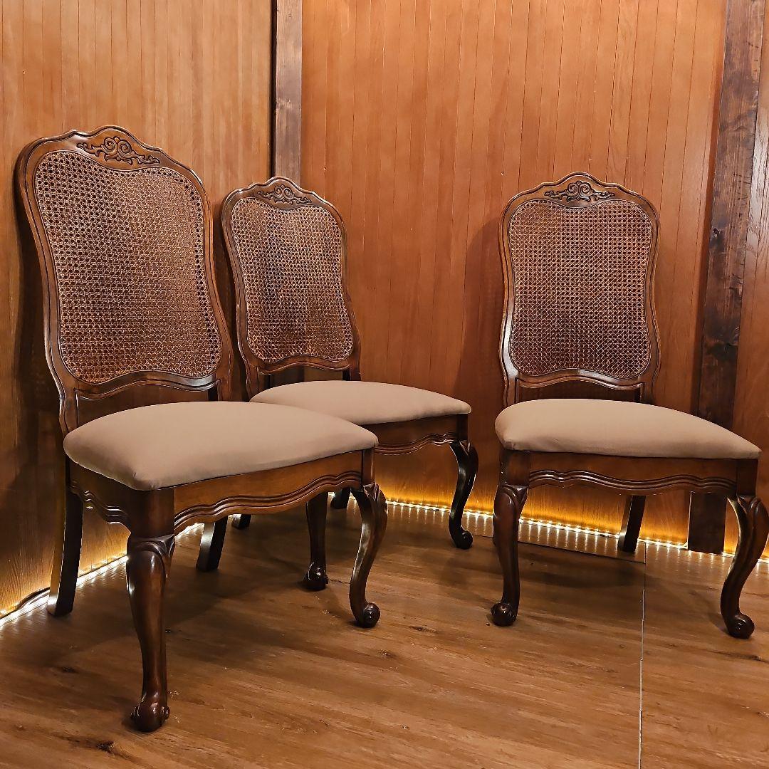 オールドマルニ マルニ木工 MARUNI ３脚 猫脚 ハイバックチェア