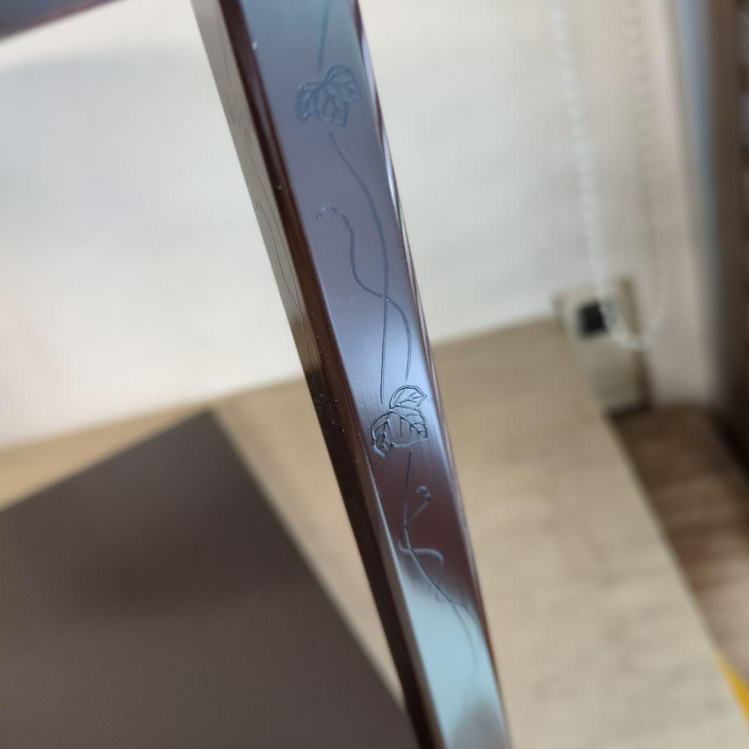 誰が袖棚 裏千家 淡々斎好み写し 木製 うるし溜塗 茶道具 組み立て式 紙箱