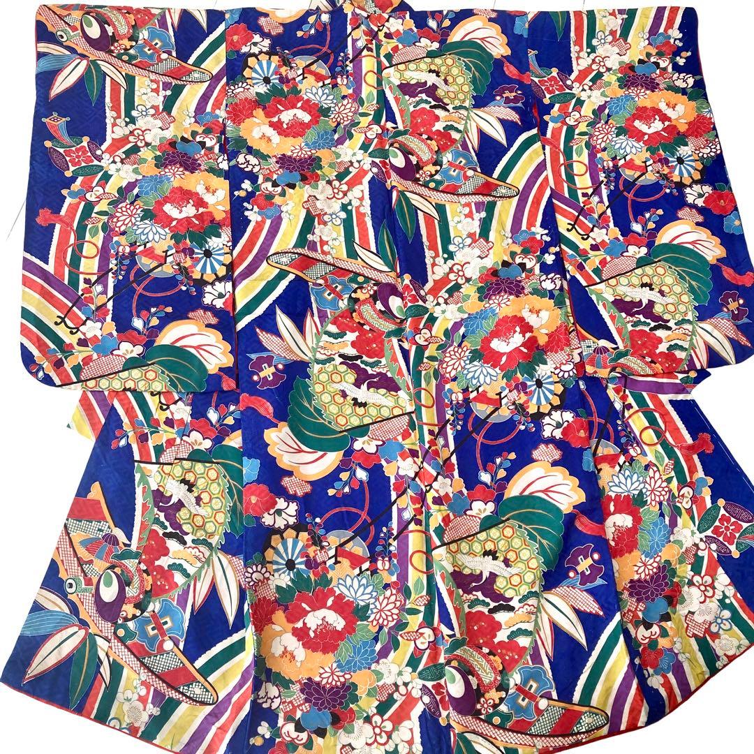 アンティーク　女の子　子供着物　七五三　アンティーク着物　NO24