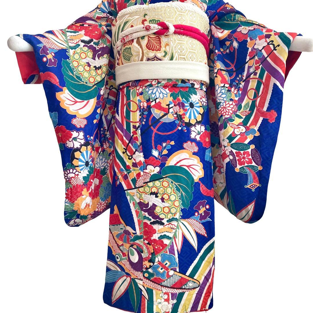 アンティーク　女の子　子供着物　七五三　アンティーク着物　NO24