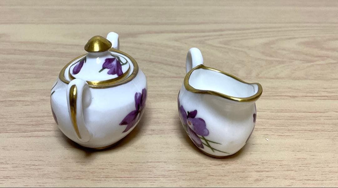 ハマースレイ　バイオレット　ミニチュア　ティーセット