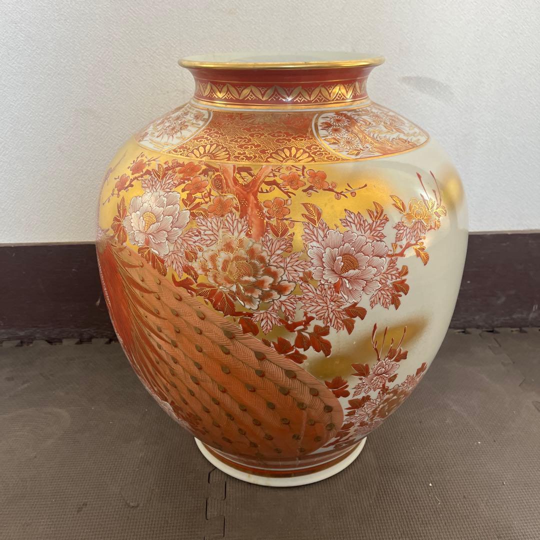 花瓶 九谷焼 仙春