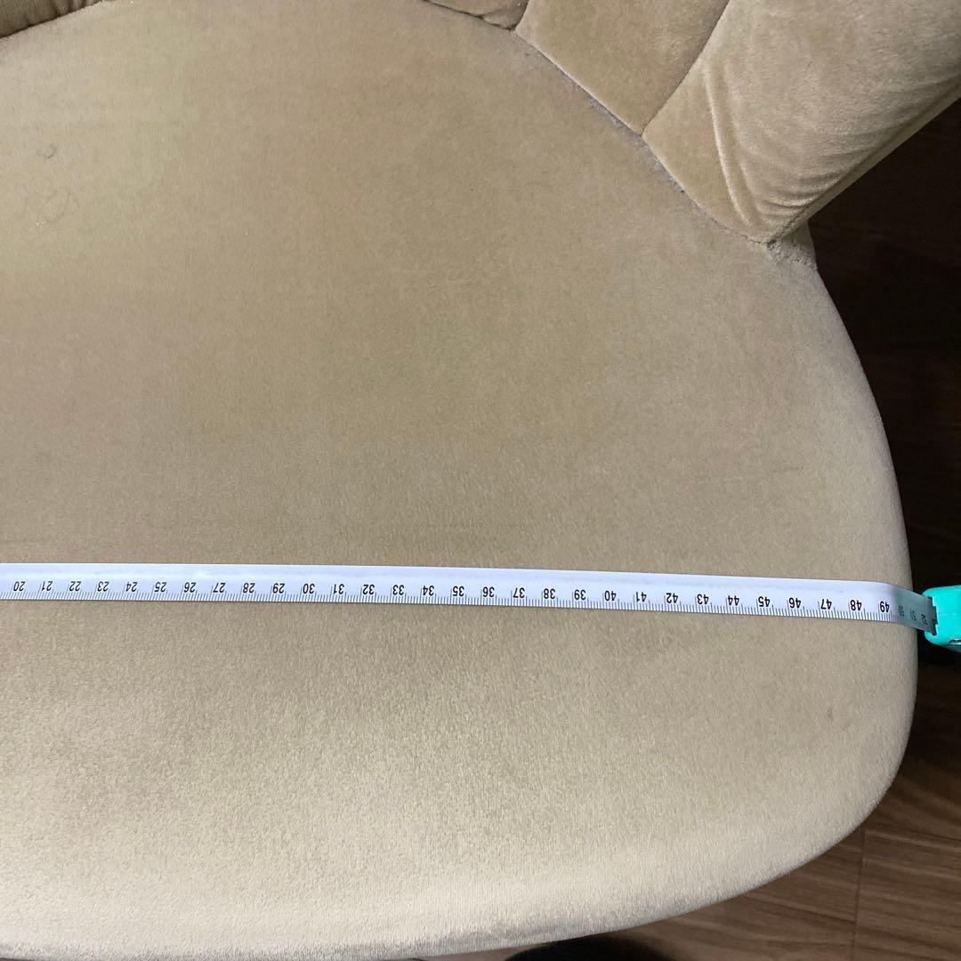 ♡インテリア♡ベージュ ベルベット バケットシート 椅子